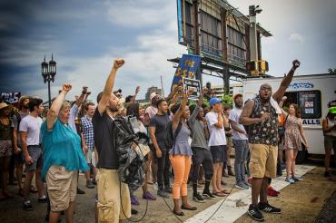 Photo of a protest