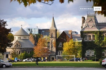 photo of front campus in fall