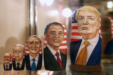 Photo of Russian dolls of U.S. presidents