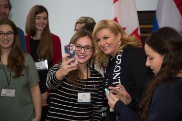 Photo of Croatian President Kolinda Grabar-Kitarović