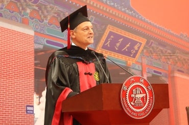 photo of meric gertler at Shanghai Jiao Tong University