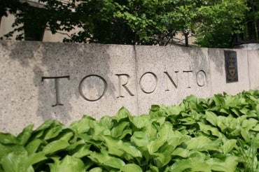 photo of University of Toronto sign