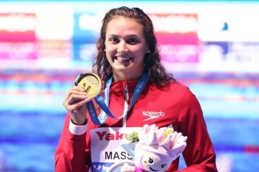 photo of Masse with gold medal