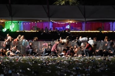 Photo of Las Vegas shooting aftermath