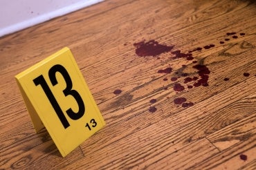 Crime scene clue marker
