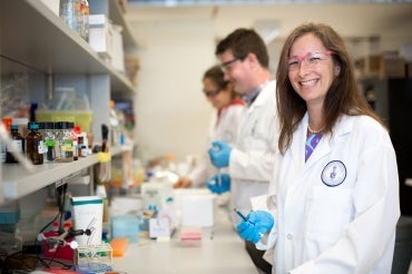 Photo of Molly Shoichet in lab