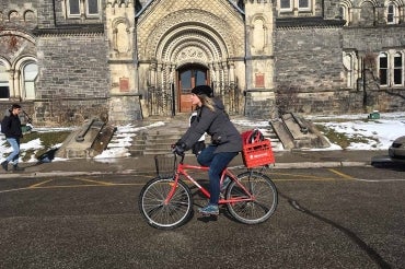 Photo of  Léa Ravensbergen cycling