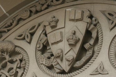 Photo of U of T crest