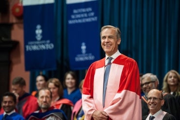 Photo of Mark Carney at convocation