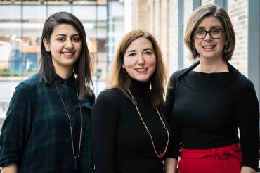 photo of Yasaman Aghazadeh, Cristina Nostro and Sara Vasconcelos