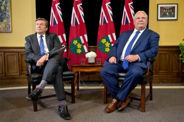 Photo of John Tory and Doug Ford