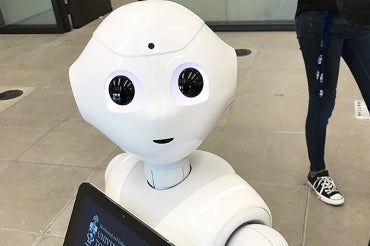 Photo of Pepper the robot