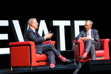 Photo of Al Gore and Eric Schmidt