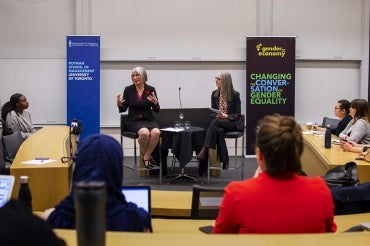 Photo of Patty Hajdu and Sarah Kaplan