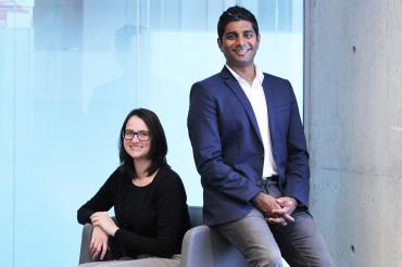 Nicole Sultanum and Dr. Devin Singh