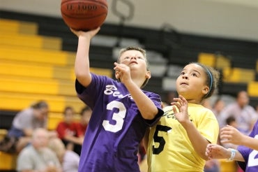 unified sport youth basketball game