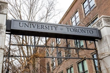 U of T gate signage