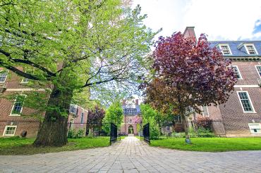 Exterior view of the East entrance to the Whitney Hall residence