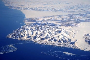 aerial photo of Nunavut