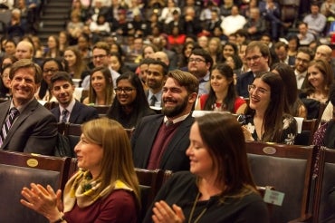 Crowd photo of Cressy Award ceremony