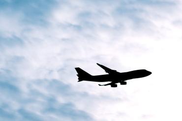 Plane silhouette photo