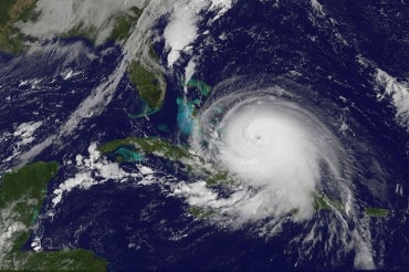 Hurricane Joachin seen from space