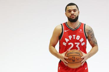 Fred VanVleet in his Raptors uniform