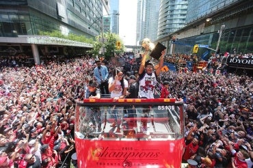 Photo of Raptors parade