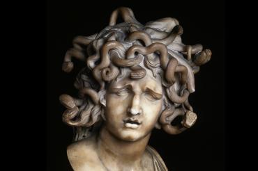Head of Medusa marble bust by Gian Lorenzo Bernini 