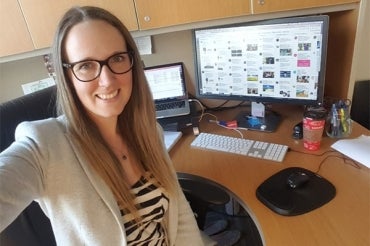 Selfie courtesy of social media specialist Kristina Doyle Kristina Doyle
