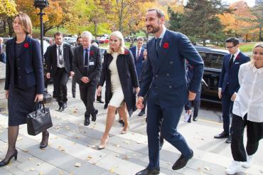 Norway’s crown prince and princess visit U of T’s Hart House