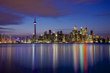 Toronto at night