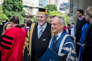 Chancellor Michael Wilson and Meric Gertler