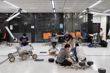Photo of students at Myhal