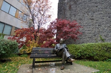 Photo of statue of Northrop Frye