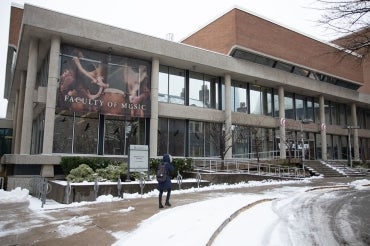 exterior of the faculty of music