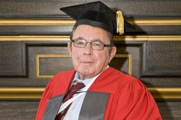 Mladan Vranic during his honorary degree ceremony