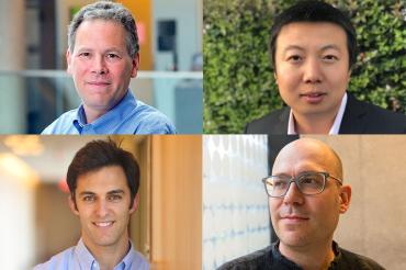 Photos of David Fleet, Bo Wang, Alán Aspuru-Guzik and Daniel Roy