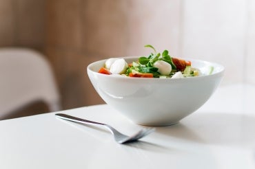Photo of a bowl of salad