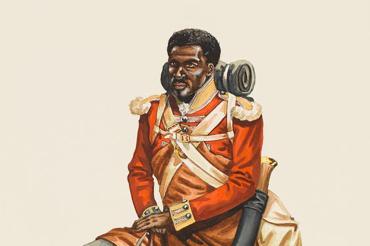 Depiction of John Marrion in uniform