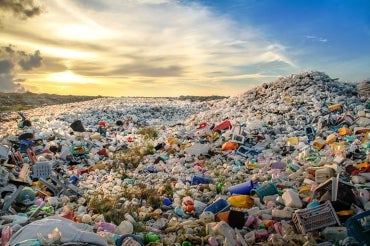 Photo of a pile of plastic waste