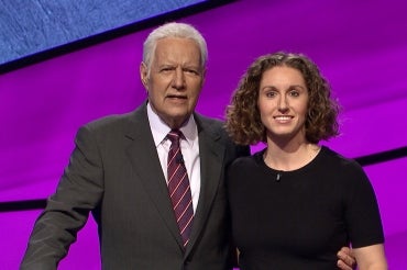 Alex Trebek and Brooke MacKenzie