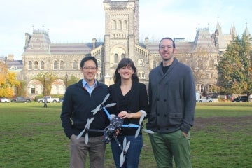 Photo of drone researchers