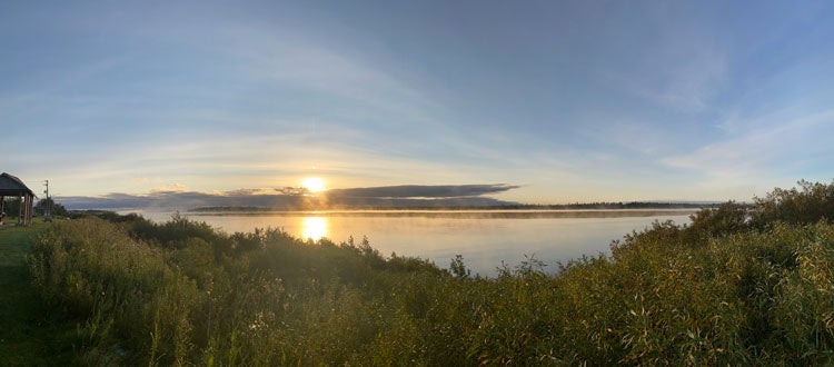 Landscape showing Moose River