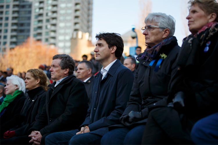 Trudeau and political leaders